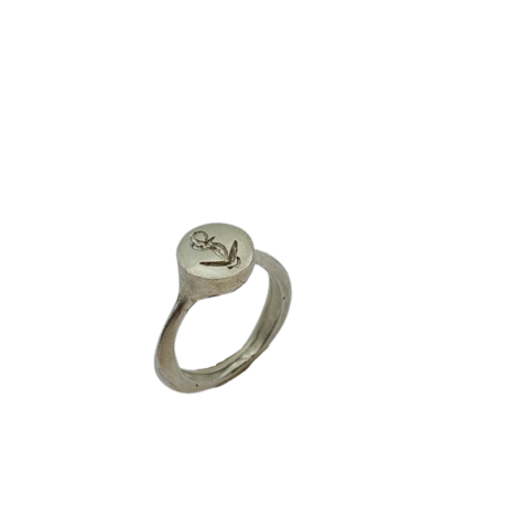 Anello in argento stile chevalier - gioielli del mare